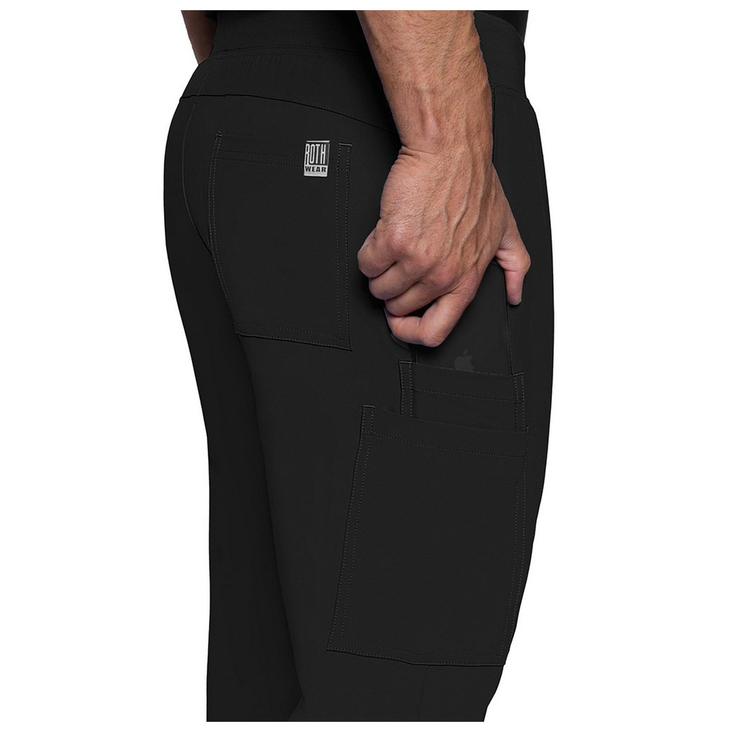 2772 Med Couture Rothwear Insight Patalon a Jambe Droite pour Hommes