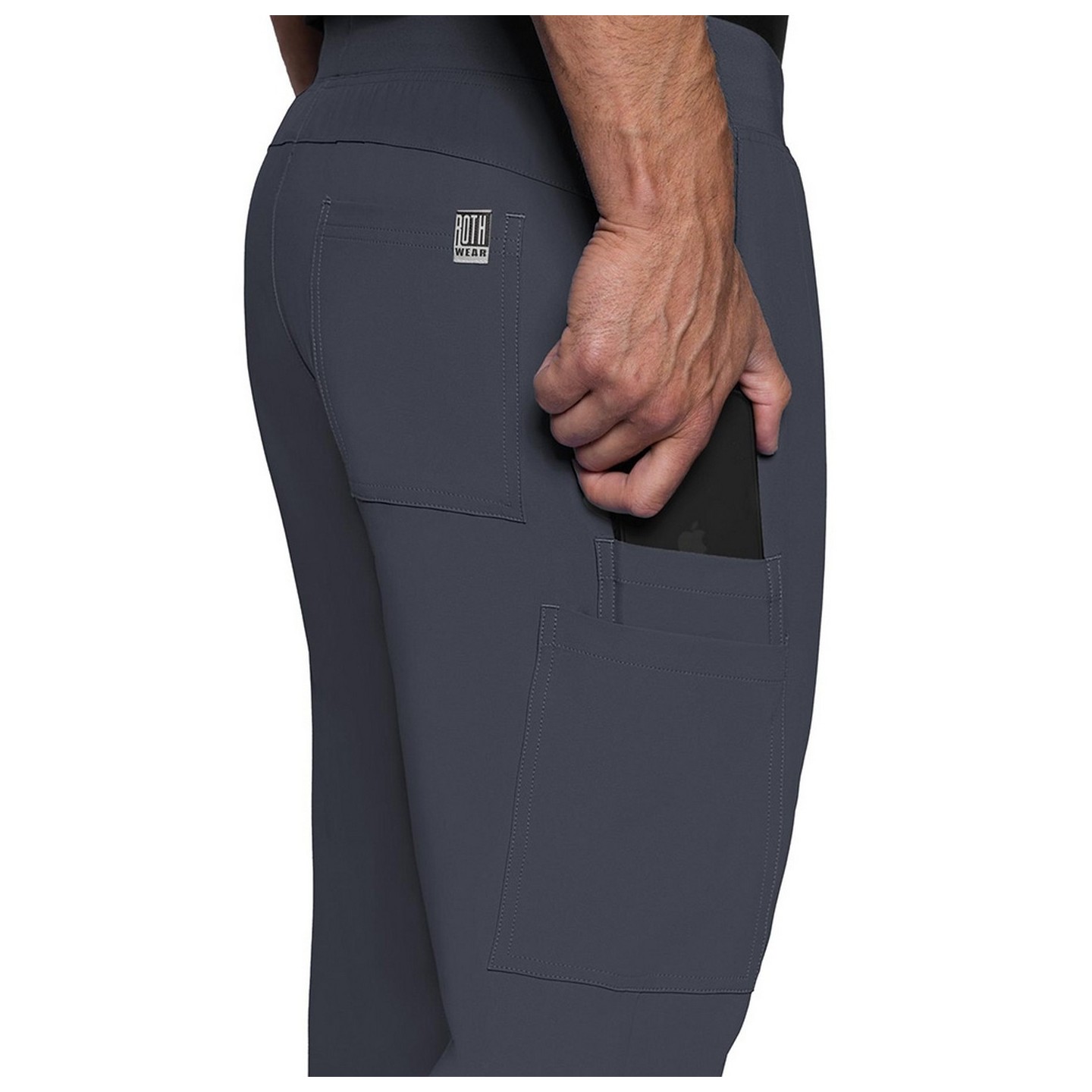 2772 Med Couture Rothwear Insight Patalon a Jambe Droite pour Hommes