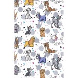 *FINAL SALE TF738 LACD - Cherokee Licensed Tooniforms V-Neck Top in Cats And Dogs