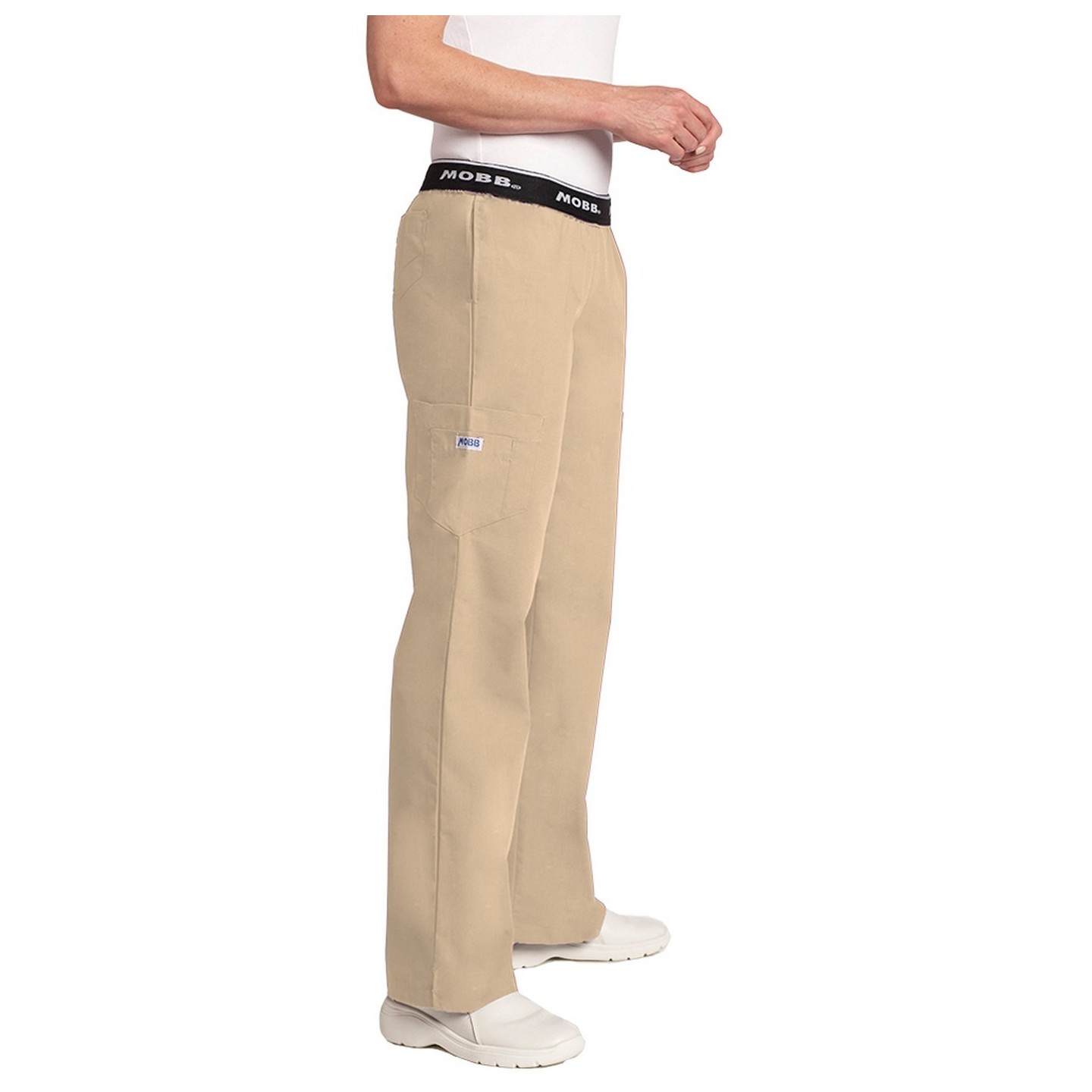 312P-TALL Khaki Boot Cut Flip Flap MOBB Scrub Pant