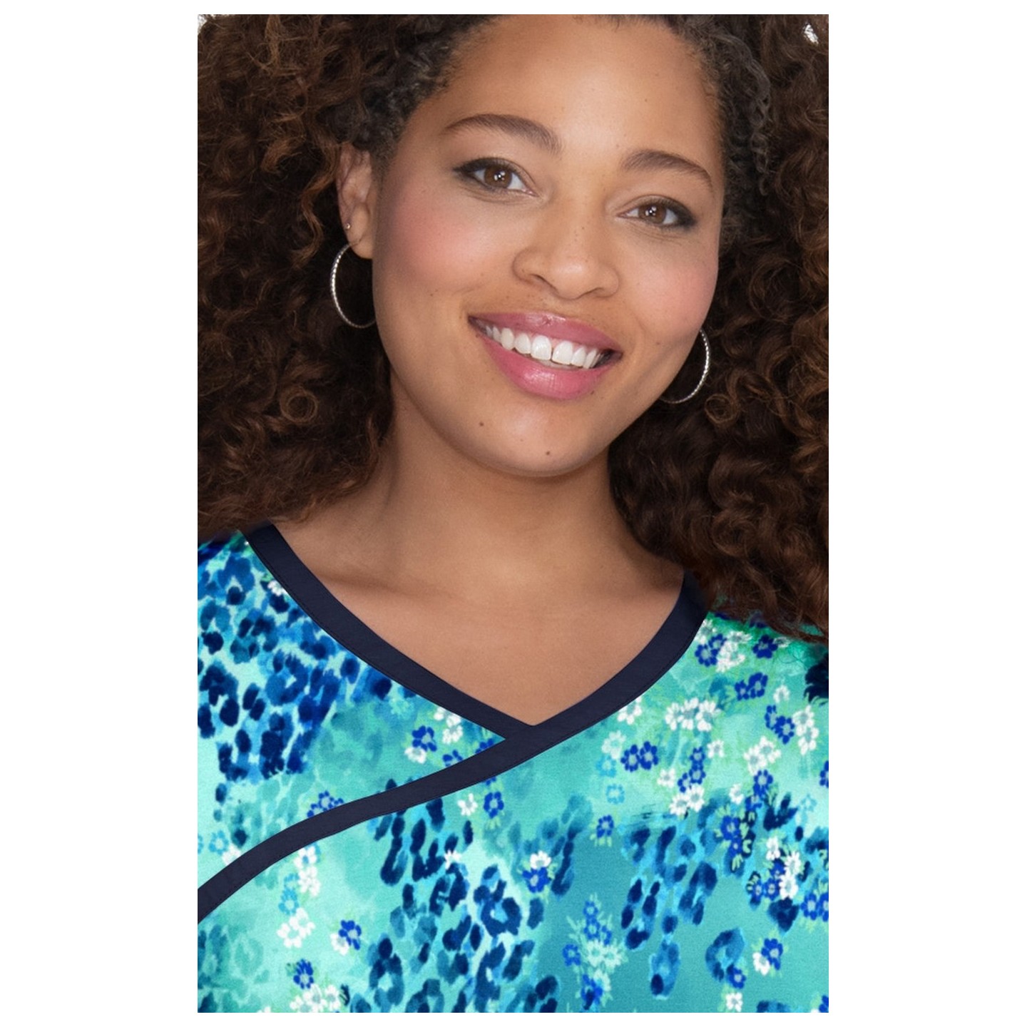 385PR koi Raquel Print Top - Animal Petals