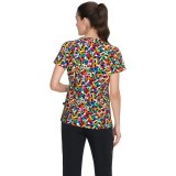 F100PR French Bull by Koi Modern Classic Lulu Print Top - Pills