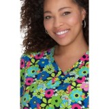 F100PR French Bull by Koi Modern Classic Lulu Print Top - Sea Horse