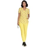 F101PR French Bull par koi Haut 'Doll' à col en V Imprimer - Frenchie