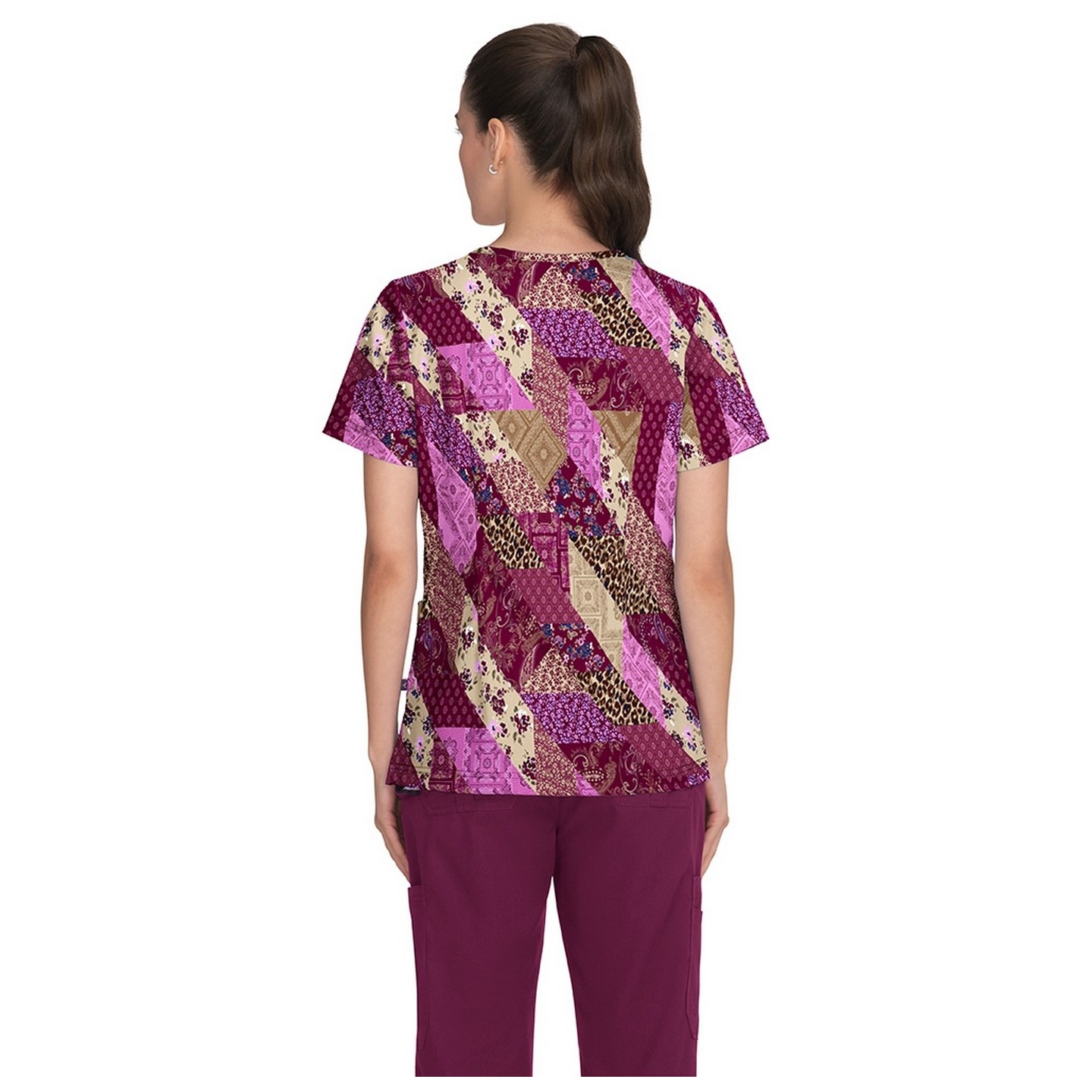 1084PR koi Stretch Haut d'Uniforme Imprimer Leia - Patched with Love