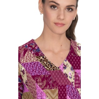 1084PR koi Stretch Haut d'Uniforme Imprimer Leia - Patched with Love