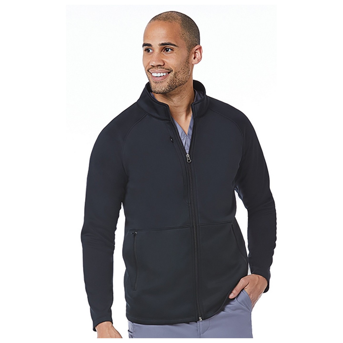 3814 Veste d'échauffement en polaire collée pour homme