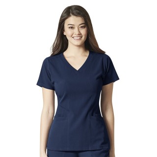 6129 WonderWink Aero Haut à col en V pour femme