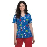384PR koi Basics Leslie Top - Holiday Dino