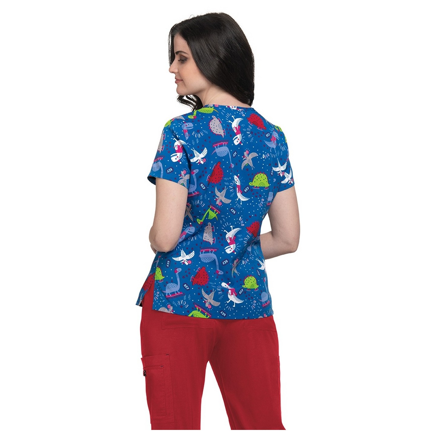 384PR koi Basics Leslie Top - Holiday Dino