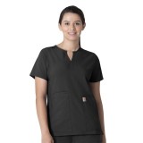 C12213 Carhartt Force Modern Fit Women's Notch Neck Tunic Scrub Top