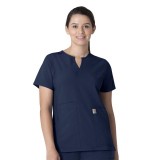 C12213 Carhartt Force Modern Fit Women's Notch Neck Tunic Scrub Top