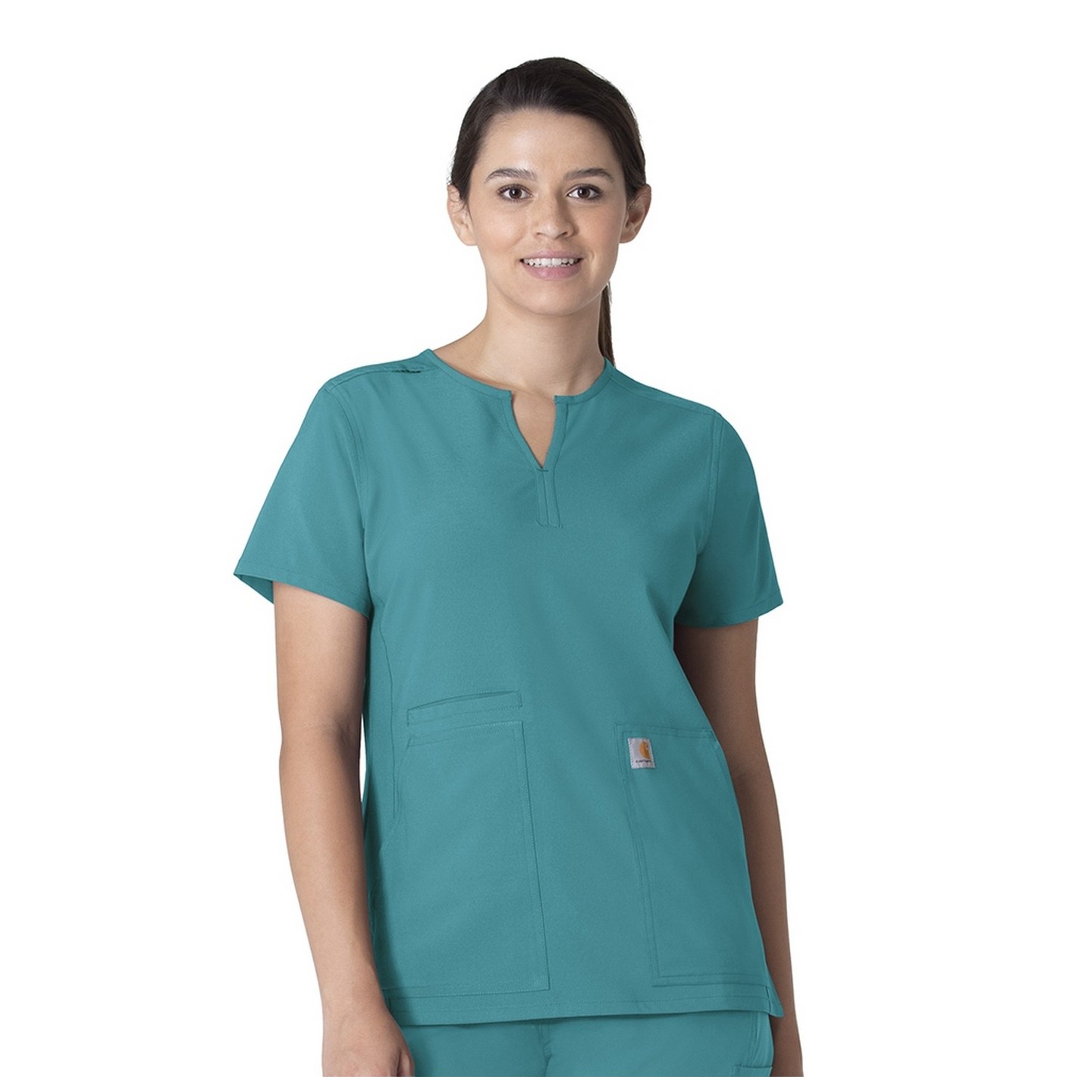C12213 Carhartt Force Modern Fit Women's Notch Neck Tunic Scrub Top