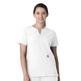 C12213 Carhartt Force Modern Fit Women's Notch Neck Tunic Scrub Top