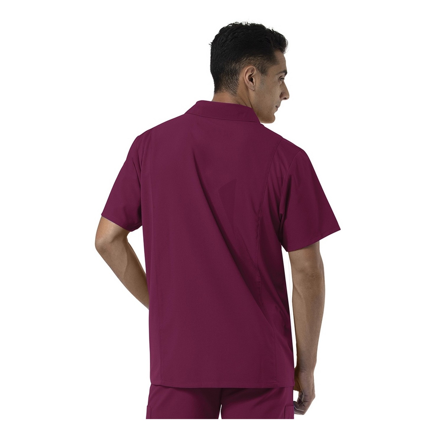 6055 W123 by WonderWink Men's Collar Top