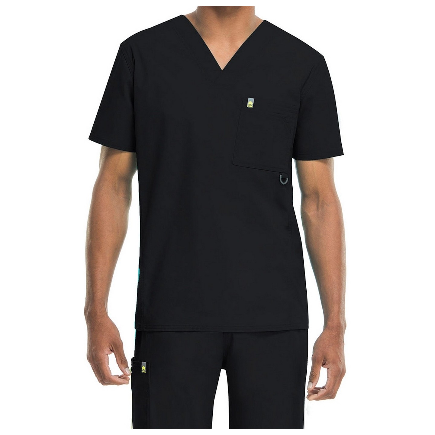 *VENTE FINALE Top col V noir pour homme CHEROKEE Antimicrobien