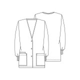 *FINAL SALE Cardigan Warm-Up Jacket - WW Originals - Cherokee Scrubs