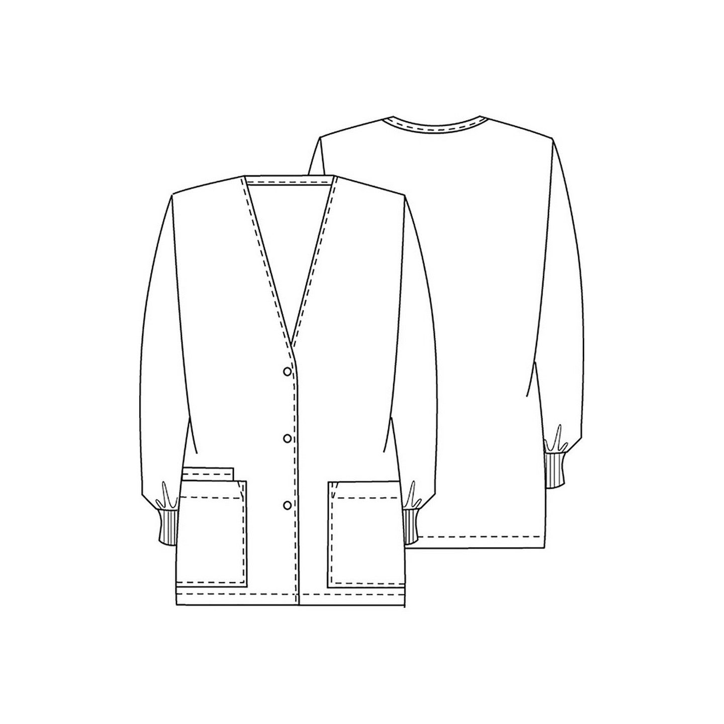 *VENTE FINALE Veste d'échauffement cardigan - WW Originals - Cherokee Scrubs