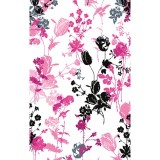 *FINAL SALE XS  V-Neck Knit Panel Top in Yorkshire Garden - Cherokee Flexibles