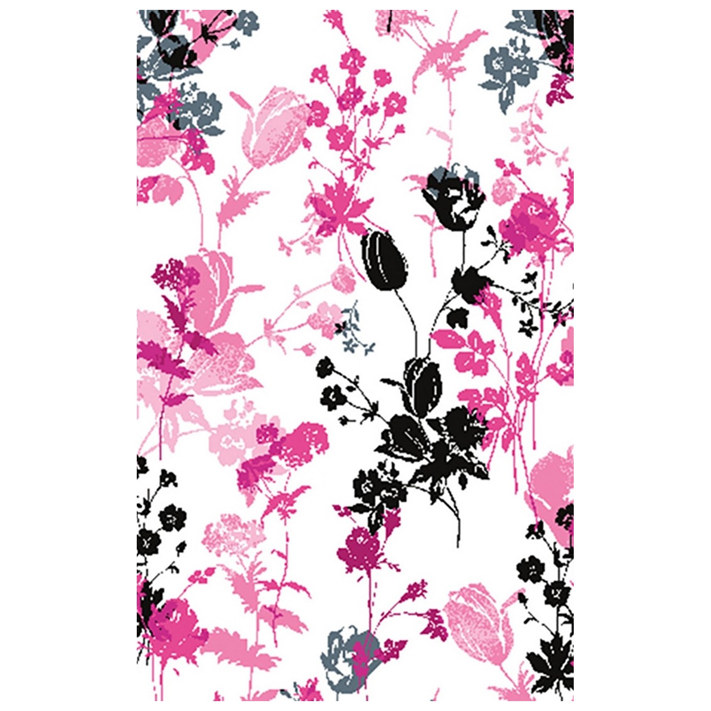 *FINAL SALE XS  V-Neck Knit Panel Top in Yorkshire Garden - Cherokee Flexibles