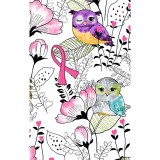 *FINAL SALE V-Neck Knit Panel Top in Owl Be In The Garden - Cherokee iFlex