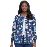 *FINAL SALE Snap Front Warm-Up Jacket in Adopt Don't Shop - Dickies Prints