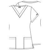 *VENTE FINALE Haut à col en V Be Kind To Each Otter - Dickies Prints - Bi-stretch