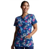 *VENTE FINALE Haut à col en V Be Kind To Each Otter - Dickies Prints - Bi-stretch