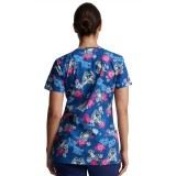 *VENTE FINALE Haut à col en V Be Kind To Each Otter - Dickies Prints - Bi-stretch