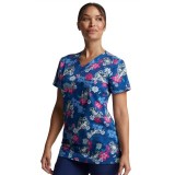 *VENTE FINALE Haut à col en V Be Kind To Each Otter - Dickies Prints - Bi-stretch