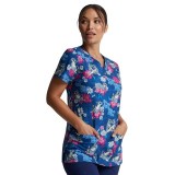 *FINAL SALE V-Neck Top in Be Kind To Each Otter - Dickies Prints - Bi-stretch