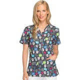 *VENTE FINALE Haut à col en V Have A Laugh - Dickies Prints - Bi-stretch