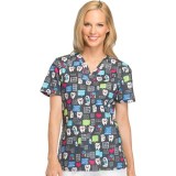 *VENTE FINALE Haut à col en V Have A Laugh - Dickies Prints - Bi-stretch