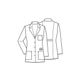 *FINAL SALE 32" Lab Coat in White - CHEROKEE Tooniforms