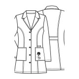 *FINAL SALE 33" Lab Coat in White - CHEROKEE Tooniforms