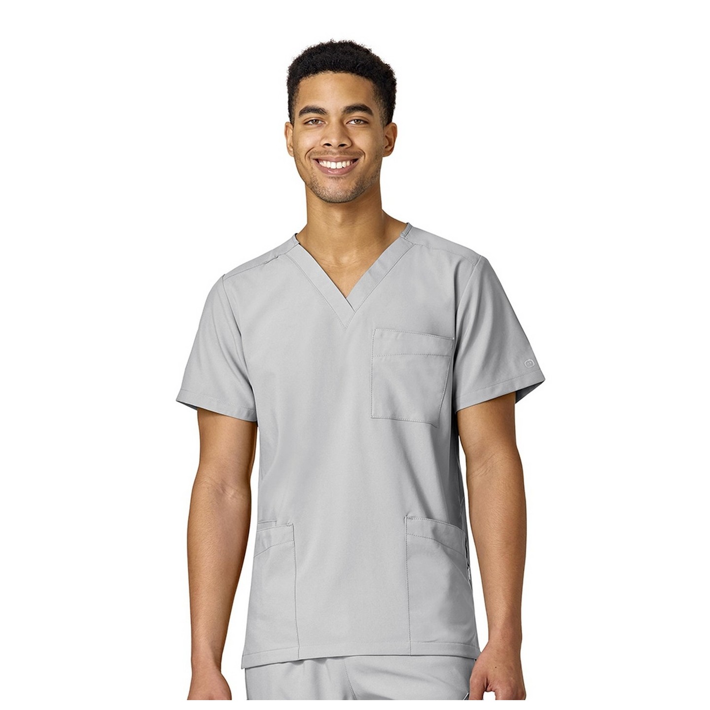 6855 W123 by WonderWink Unisex 4-Pocket Utility Top (Men's View)