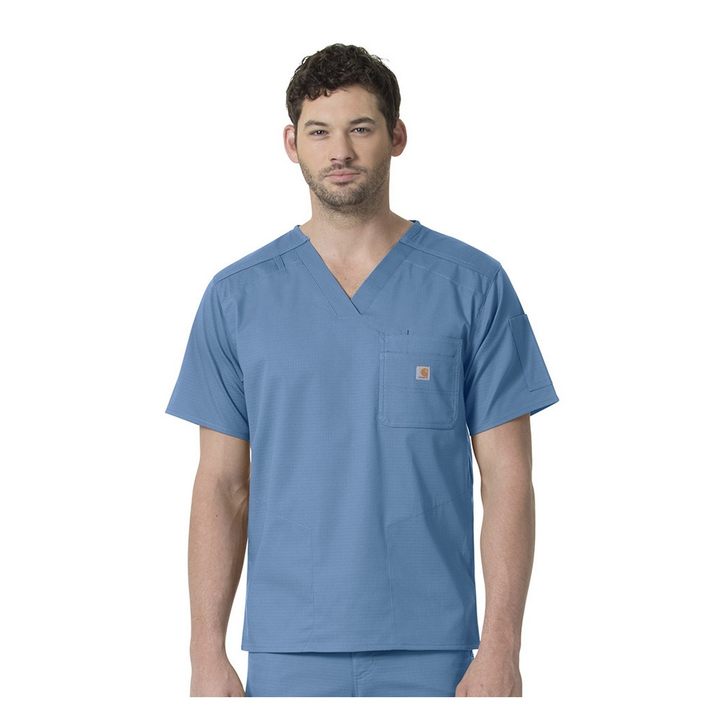 C16418 Carhartt Ripstop Rugged Flex Men's Slim Fit 6 Pocket Scrub Top