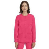 5500 HH Works by Healing Hands Megan Round Neck Warm-Up Scrub Jacket