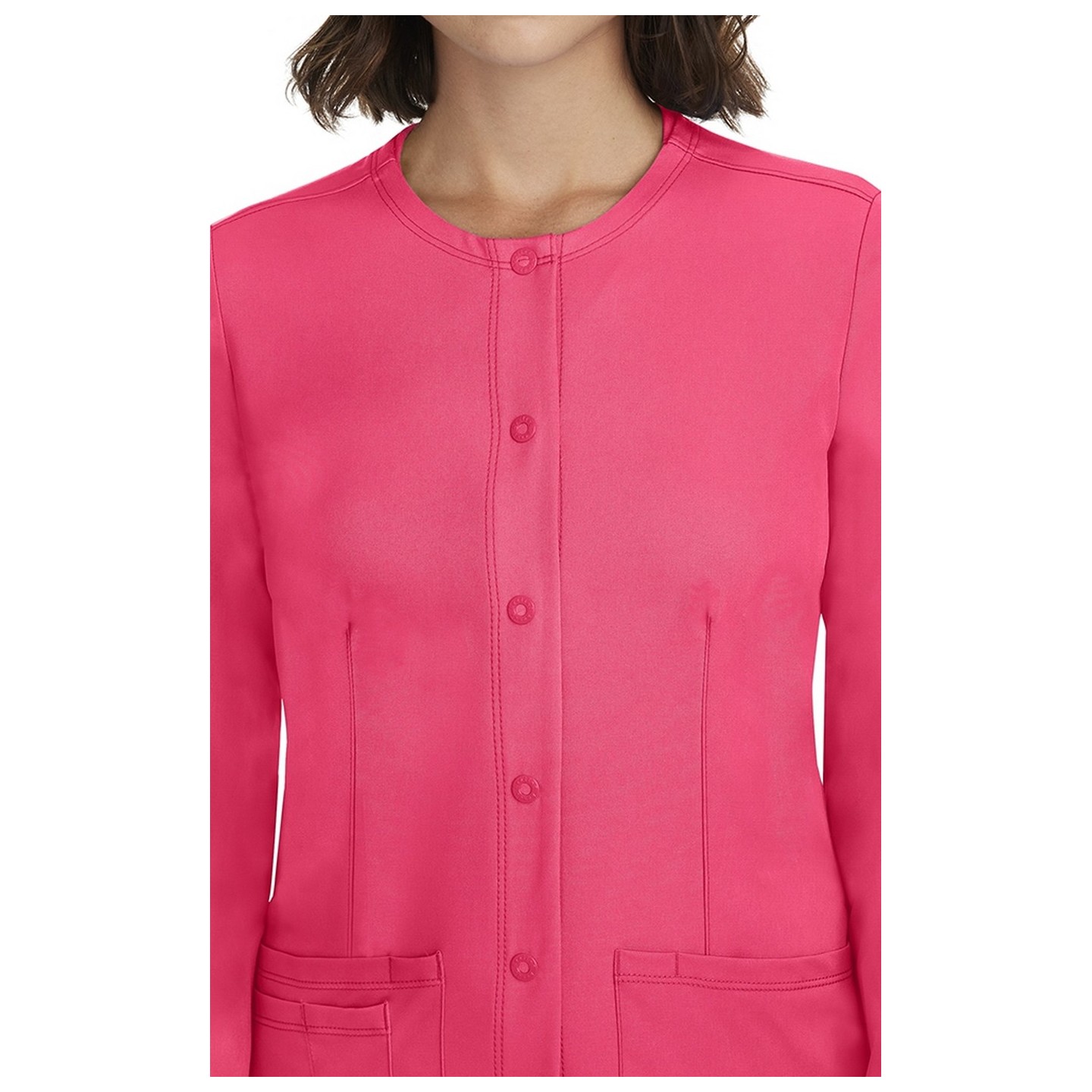 5500 HH Works by Healing Hands Megan Round Neck Warm-Up Scrub Jacket