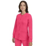 5500 HH Works by Healing Hands Megan Round Neck Warm-Up Scrub Jacket