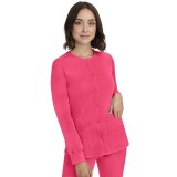 5500 HH Works by Healing Hands Megan Round Neck Warm-Up Scrub Jacket