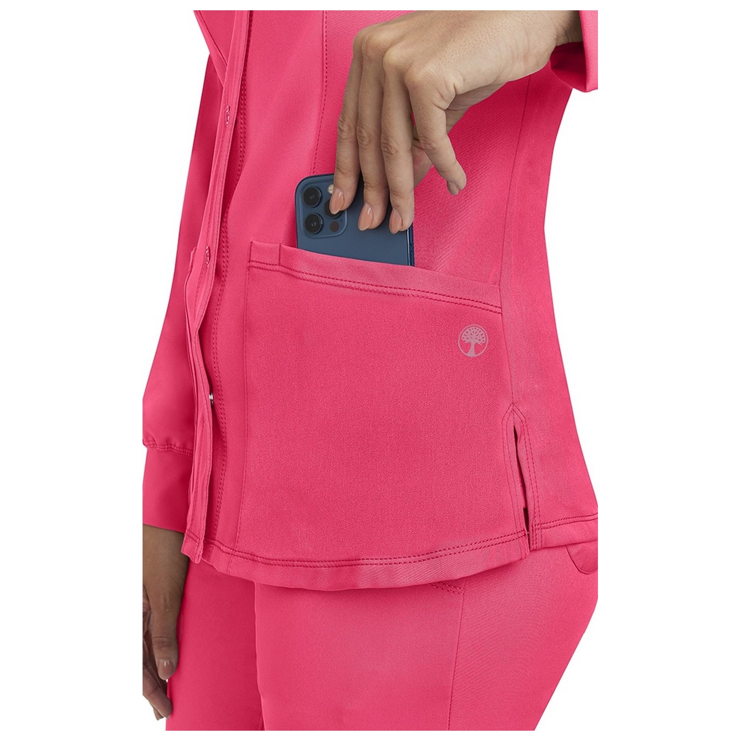 5500 HH Works by Healing Hands Megan Round Neck Warm-Up Scrub Jacket