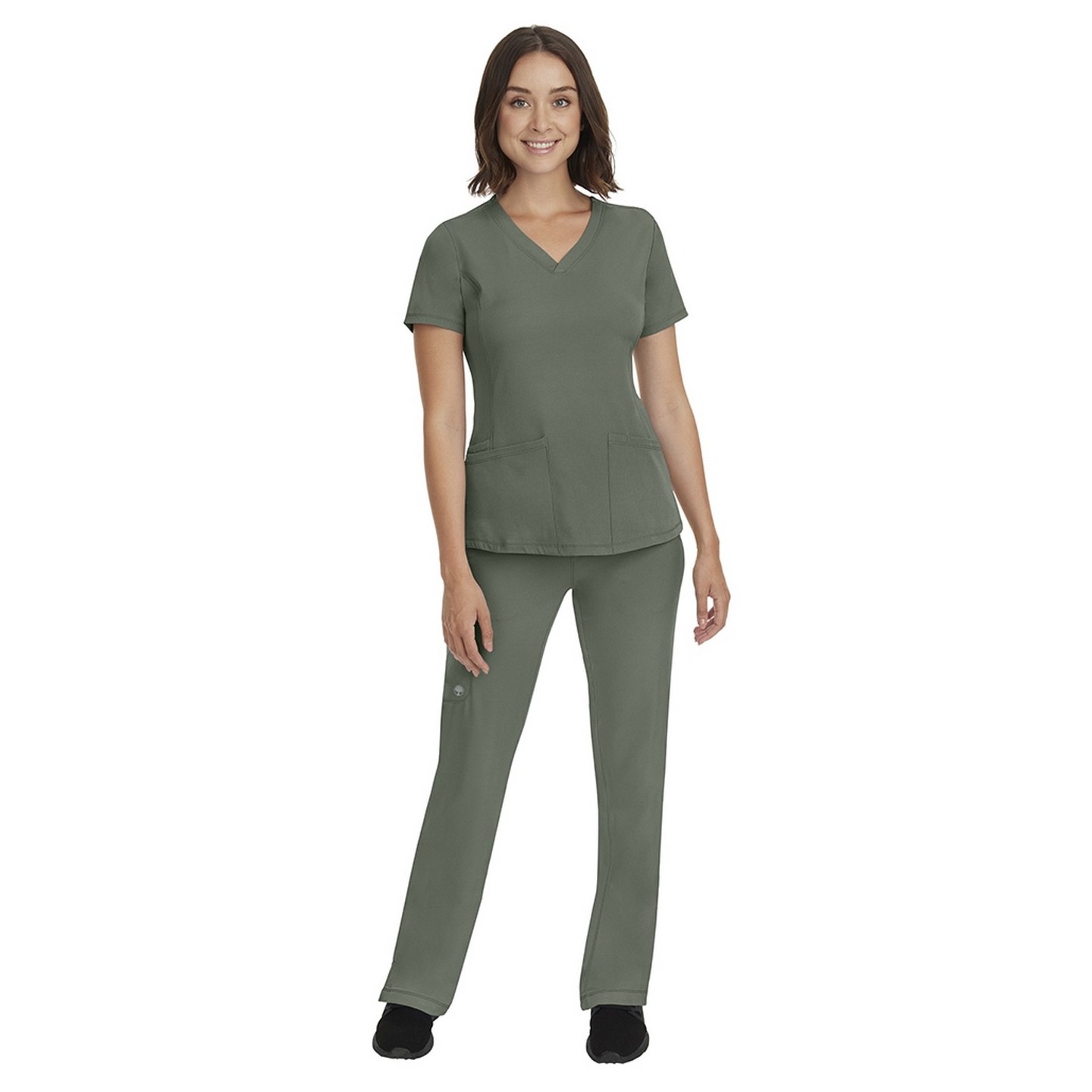 9560 Rebecca HH Works by Healing Hands 6 Pocket Drawstring Waist Straight Leg Cargo Scrub Pants
