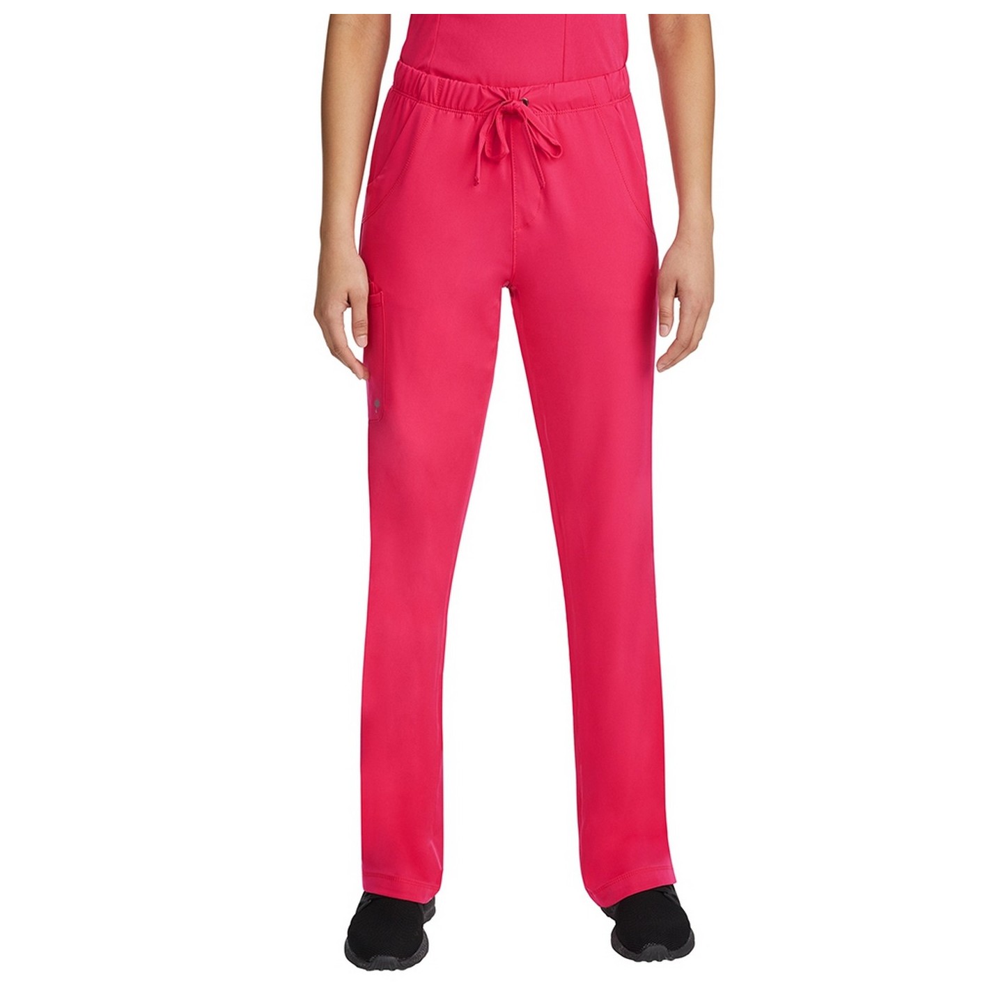 9560P Petite Rebecca HH Works 6 Pocket Drawstring Waist Straight Leg Cargo Scrub Pants - Inseams: 29 1/2"