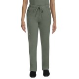 9560P Petite Rebecca HH Works 6 Pocket Drawstring Waist Straight Leg Cargo Scrub Pants - Inseams: 29 1/2"