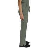 9560P Petite Rebecca HH Works 6 Pocket Drawstring Waist Straight Leg Cargo Scrub Pants - Inseams: 29 1/2"