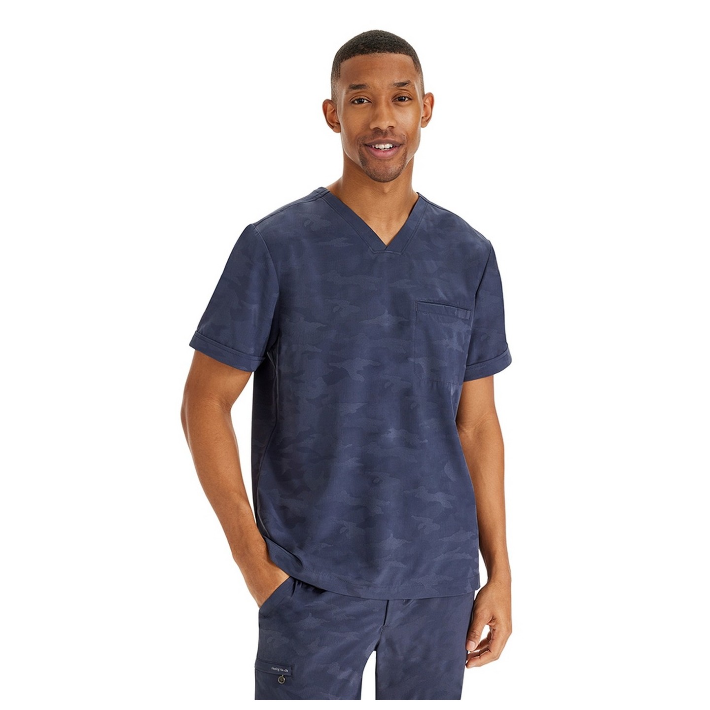 2360 Healing Hands Purple Label Men's Jack Camo Top