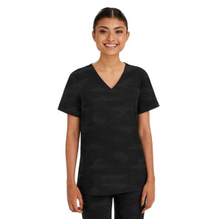 2353 Healing Hands Joy V-Neck Camo Top