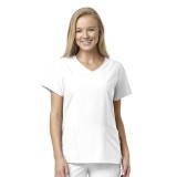 6755 W123 par Wonderwink Haut en col 'Y' pour Femme