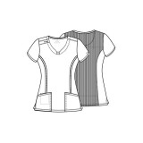 Top à col rond - Cherokee Infinity - Antimicrobien